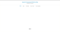 Desktop Screenshot of injurylawyerct.com
